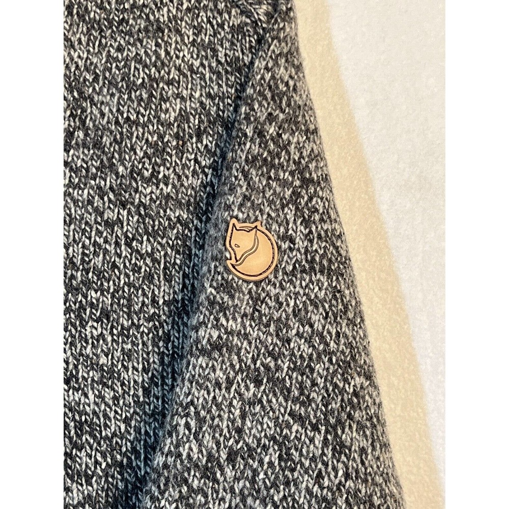 Fjallraven Mens Lada Sweater Size M/L 80% Wool Shawl Collar - Picture 4 of 11
